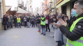 L'hostaleria es manifesta a Palamós per reclamar mesures econòmiques d'urgència