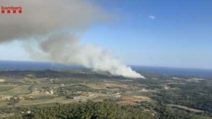 L'incendi de Mont-Ras hauria afectat una superfície d'unes 3,8 hectàrees de terreny