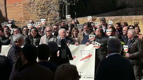 Manifestació de suport a Albert Boadella a Jafre