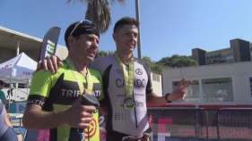 Més de 400 persones participen a la Triatló de Platja d'Aro