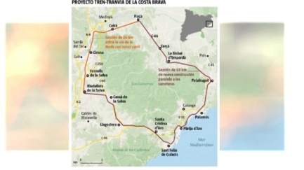 Neix una associació del tren tram a les Comarques Gironines per pressionar el Govern