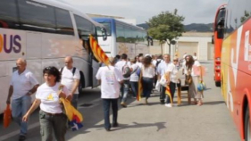 Nou autobusos sortiran del Baix Empordà a la manifestació independentista de l'11S
