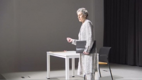 Palafrugell viu l'obra 'Isabel Cinc Hores', de Toni Strubell, amb Carme Sansa com a actriu