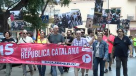 Palamós commemora l'1-O en els batejats Jardins de l'1 d'Octubre