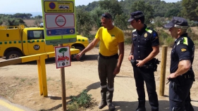 Palamós incrementa la informació i el control davant el risc d'incendi forestal