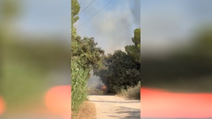 Petit incendi a la zona dels Àrids de Santa Cristina d'Aro