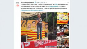 Platja d'Aro celebra el primer aniversari de l'1-O amb intimidacions espanyolistes