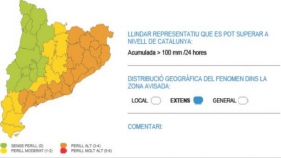 Platja d'Aro en alerta per la previsió de fortes pluges