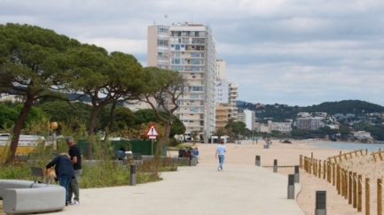 Platja d'Aro està renovant el seu passeig marítim. La part més nova és la del sector sud,