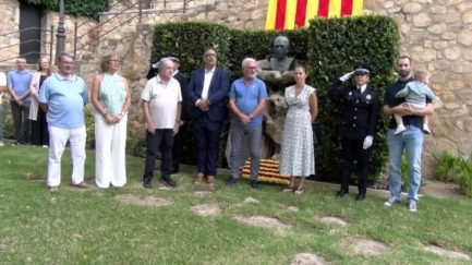 Platja d'Aro homenatja Lluís Companys a la Diada de Catalunya