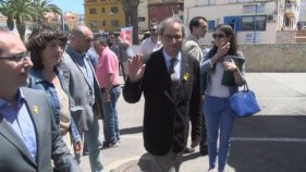 Quim Torra visita la Fira de la Gamba de Palamós