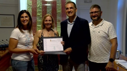 Reconeixement a Anna Buxó per la seva trajectòria esportiva