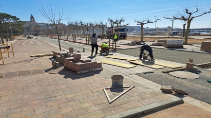 Recta final per a la reforma del passeig del Mar de Palamós