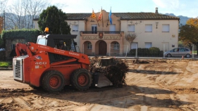 La reforma de la Plaça Baldiri Reixach de Santa Cristina estarà llesta per Nadal