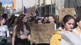 Sant Feliu protesta amb una manifestació feminista pel 8-M