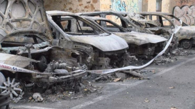Sis cotxes cremats aquesta matinada a Sant Feliu de Guíxols