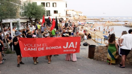 SOS Costa Brava denuncia una sanció per una protesta a Cap Roig