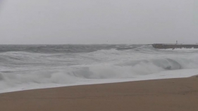 Temporal de vent, mar i pluja al Baix Empordà