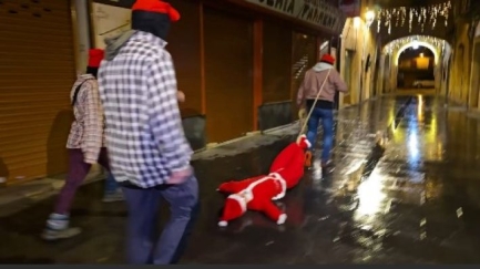 Torna el Komando Tió als carrers per defensar les tradicions populars per Nadal