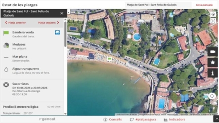 Una dona de 74 anys mor ofegada en una cala de Sant Feliu de Guíxols
