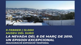 Una exposició fotogràfica i un cicle de conferències recorden la gran nevada de l’any 2010