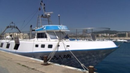 Veïns de Palamós acomiaden la Gasela, una barca fixa al port palamosí