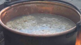 Verges cou a plaça la seva tradicional sopa