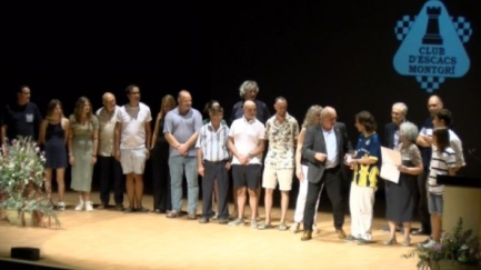 Vicenç Pagès, Narcís Arbusé i el Club d'Escacs reconeguts amb les Medalles del Montgrí