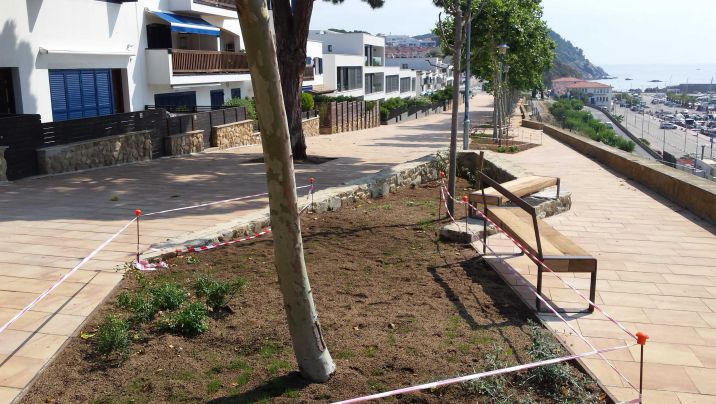 Acabades les obres al passeig de les Pites de Palamós