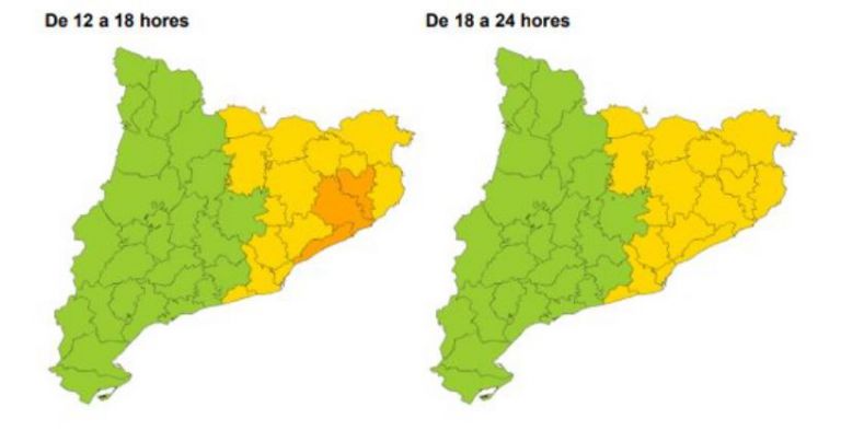 Activada l'ALERTA del pla VENTCAT per les fortes ventades que es preveuen a partir de demà