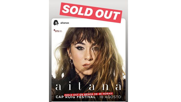 Aitana és el primer sold out de Cap Roig