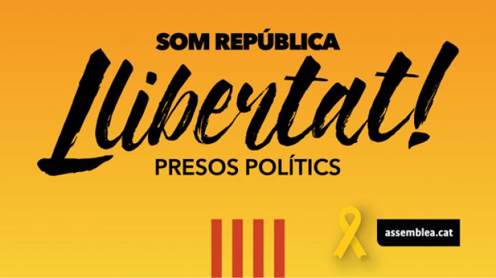 ANC, CDR i Òmnium demanen una pancarta 'Llibertat presos polítics' a l'Ajuntament