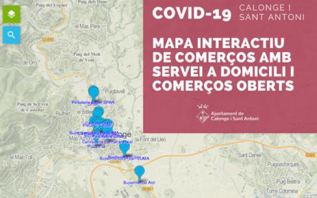 Calonge i Sant Antoni crea un mapa interactiu de comerços i serveis essencials
