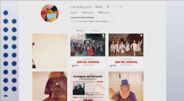 El Carnval de Sant Feliu de Guíxols es viu a les xarxes