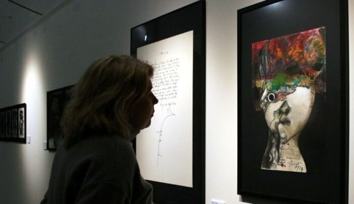 Diversos dibuixos inèdits de Modest Cuixart es poden veure a Les Bernardes de Salt