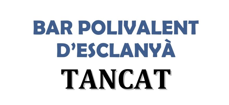 El bar polivalent d’Esclanyà tanca temporalment a l’espera del nou gestor