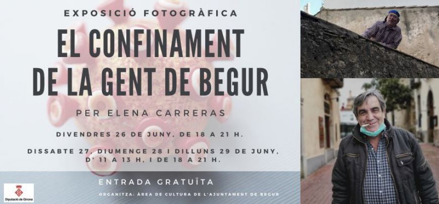 El Cinema Casino acull l'exposició fotogràfica 'El confinament de la gent de Begur'