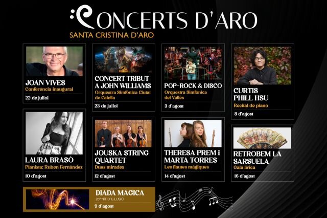 Els Concerts d’Aro tornen aquest estiu amb una programació diversa i joves promeses