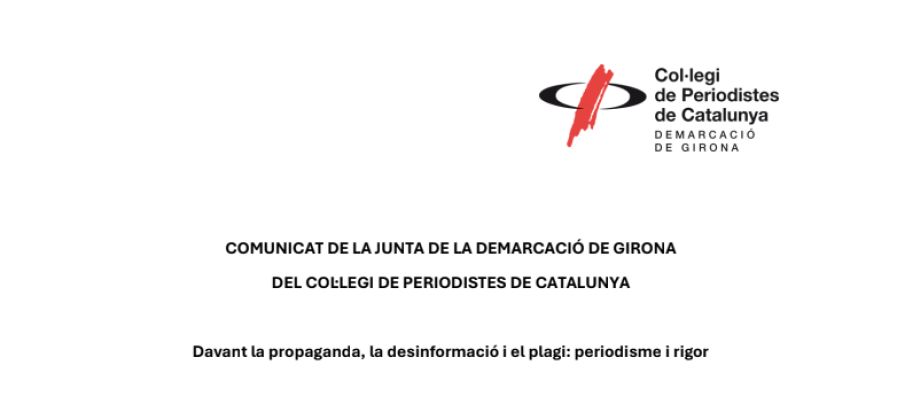 Els periodistes gironins alerten sobre webs i perfils a xarxes que són 