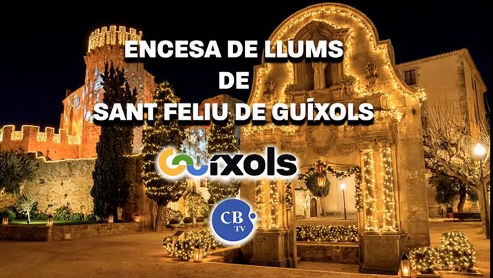 Encesa de les llums de Nadal a Sant Feliu de Guíxols (Vilartagues)
