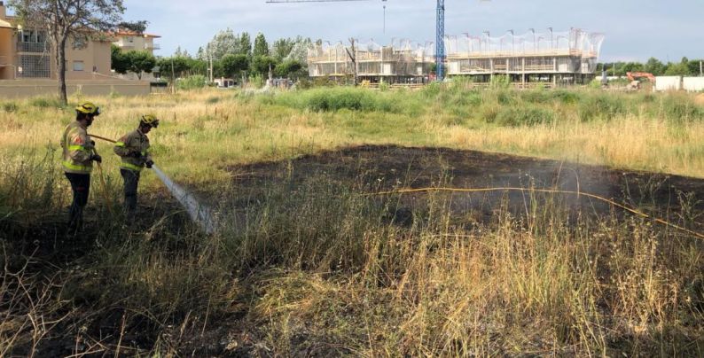 Ensurt a Platja d'Aro amb un petit incendi