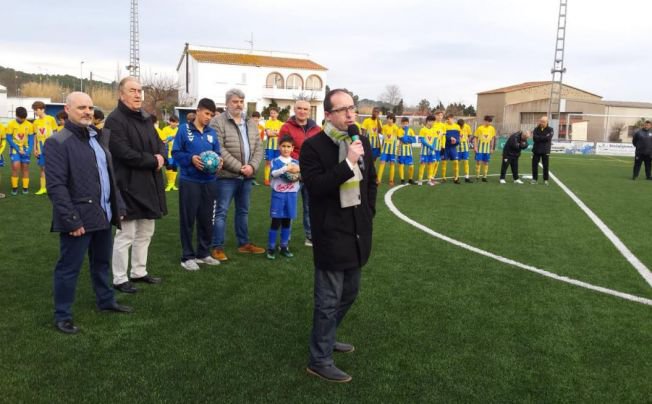 Inaugurada la nova gespa artificial del camp de futbol annexe de Palamós