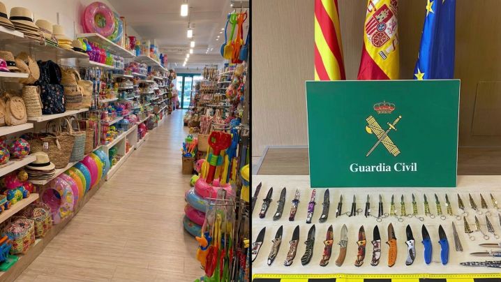 Intervenen 59 armes prohibides en botigues turístiques de la Costa Brava