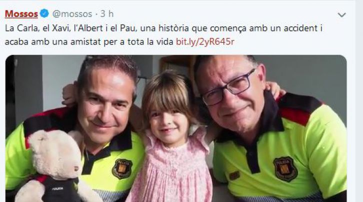 La Carla i els Mossos, amics per sempre