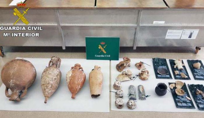 La Guàrdia Civil recupera material arqueològic robat a Pals i Alfafar