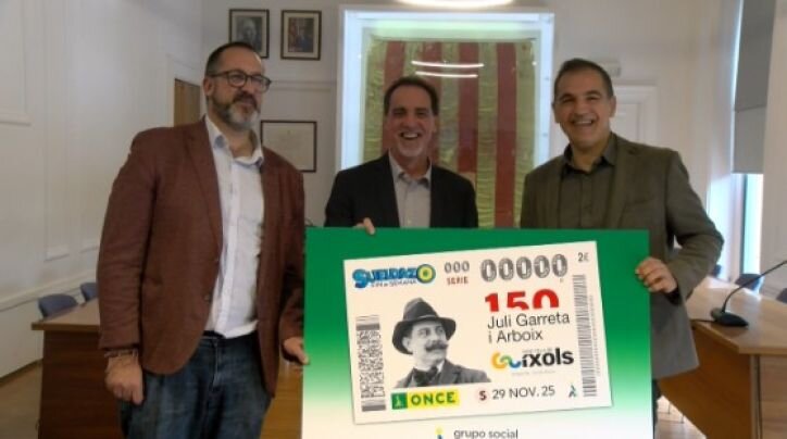 L’ONCE dedica el cupó del 29 de novembre al 150 aniversari del naixement de Juli Garreta