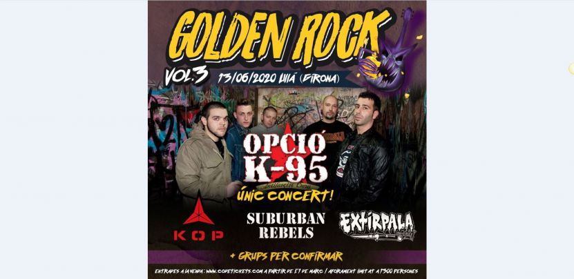 L'únic concert de retorn d'Opció K-95, estrella del cartell del 3r Golden Rock d'Ullà