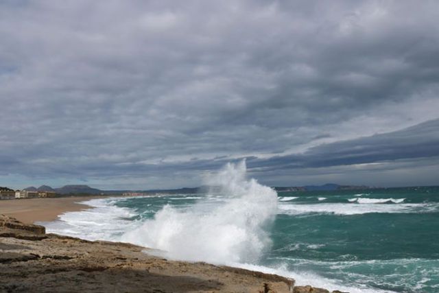 Mar alterada i temperatures que cauen en picat