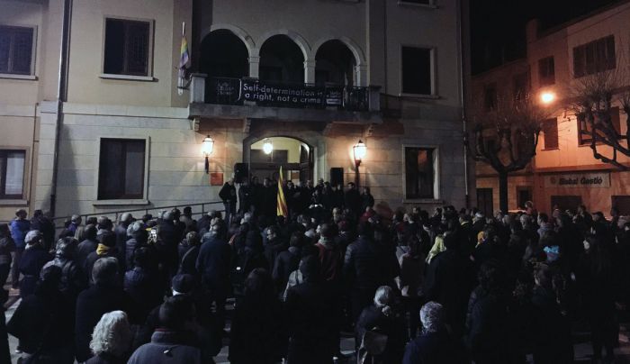 Mobilització a La Bisbal en defensa de Sais i a Girona pels detinguts el 16G