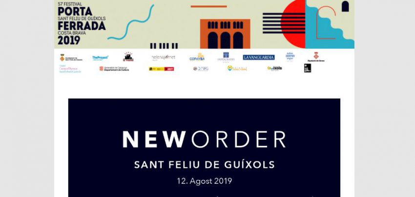 New Order, nou nom que se suma a Porta Ferrada 2019
